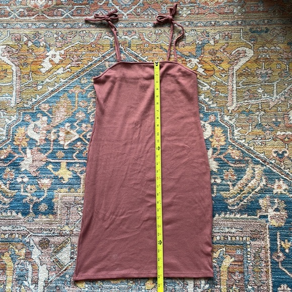 Wild Fable - Mauve Ribbed Tie Strap Dress - Picture 5 of 5